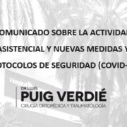 Actividad asistencial y quirúrgica del Dr. Lluís Puig Verdié COVID-19 coronavirus_2