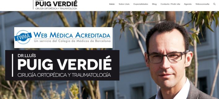 WMA _renovación sello de la web médica acrditada Dr. Llluís Puig Verdié cirujano ortopédico y traumatólogo